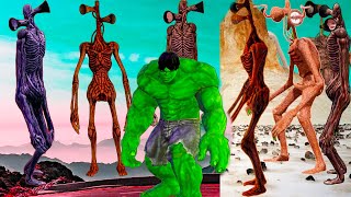 Siren head crazy monsters vs superheroes Big Hulk