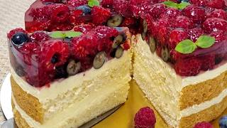 Вкуснейший Тирольский ягодный пирог-торт. Летний десерт, который покорит всех !!
