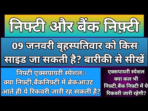 निफ़्टी,बैंकनिफ्टी में कल किस लेवल से गिरावट हो सकती है?Nifty & BankNifty Prediction for Thursday