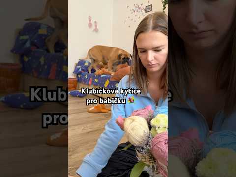 klubíčková kytice jako dárek pro babičku k narozeninám 💐❤️ #tutorial #storytime #diy #gift