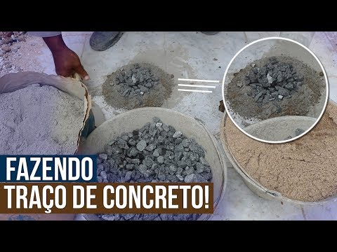 Traço de Concreto mais USADO na OBRA em PILARES e VIGAS!!