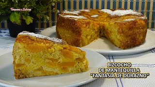 BIZCOCHO DE MANTEQUILLA FANTASIA DE DURAZNO Sencilla, Fàcil y de Sabor Increiblemente Delicioso