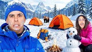 ERA PARA SER SÓ UMA NOITE ACAMPANDO NA NEVE MAS…
