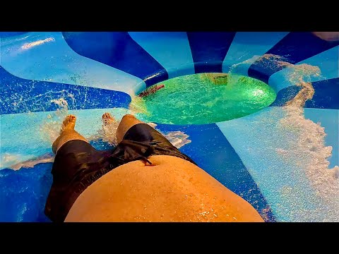 Toilet Bowl Waterslide at Kalahari Indoor Waterpark, Texas, USA