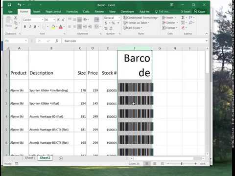 How to create free barcodes in Excel