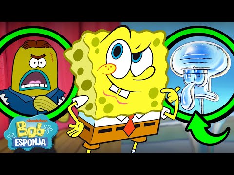 Bob Esponja | 75 MINUTOS de Easter Eggs Clássicos de Bob Esponja em Episódios Novos 🔎 | Português