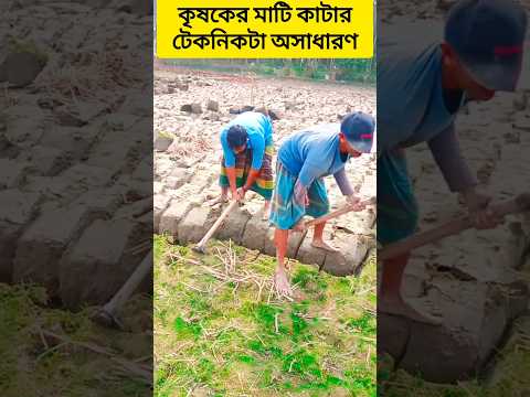 কৃষকের মাটি কাটার টেকনিকটা অসাধারণ #cutgroundtechnique  #smartpeoples #intelligentman #idea  #shorts