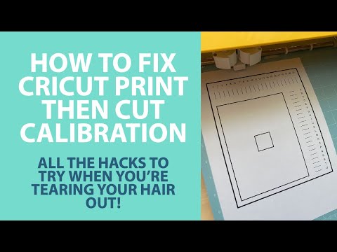 How to fix Cricut print then cut calibration when its...