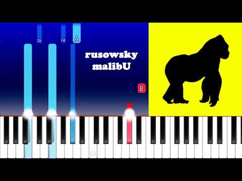 rusowsky - malibU (Piano Tutorial)