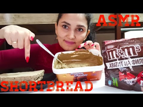 MUKBANG ASMR Shortbread and cream