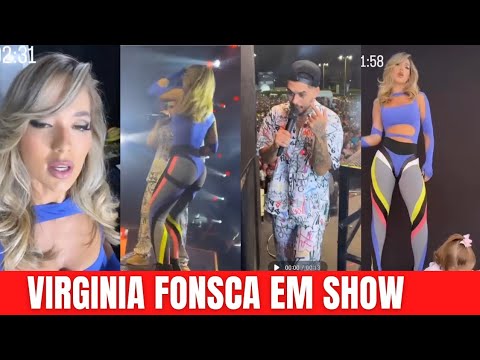 virginia fonseca participa do show e filma tudo
