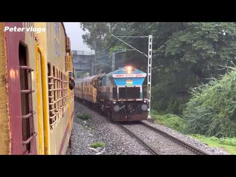 Onboard  Dadar -Hubbali sf express || WDP4D on lead || compilation of journey ~