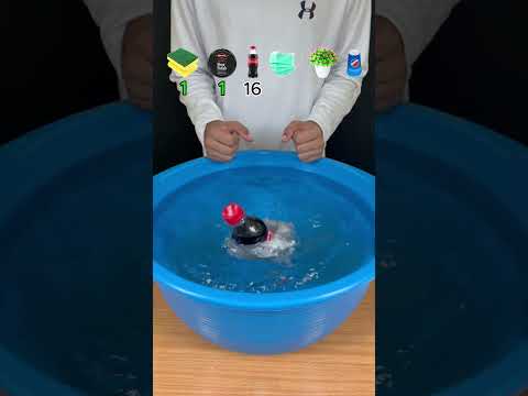 TRY TO GUESS HOW MANY TISSUE PAPER IT TOOKS! #asmr #satisfying #experiment #water