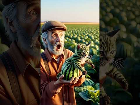 A Watermelon Cat?!😻🍉 #catshorts #cat #cattales