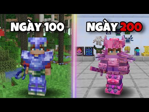 Mình Sinh Tồn 200 Ngày CRAZY CRAFT Trong Minecraft Siêu Khó !!