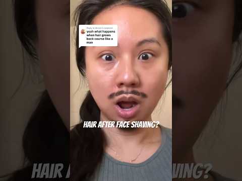 What happens after you shave your peach fuzz? // Hair regrowth