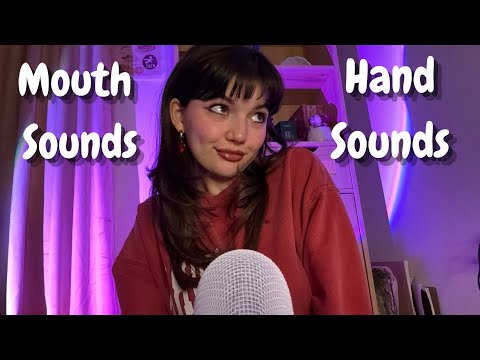 ASMR | Fast & Aggressive Mouth Sounds And Hand Sounds With Upclose Whisper Rambles