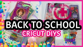 Customize Your School Supplies 2025 | FUN Cricut Tutorial | Dollar Tree and Walmart FINDS 2025
