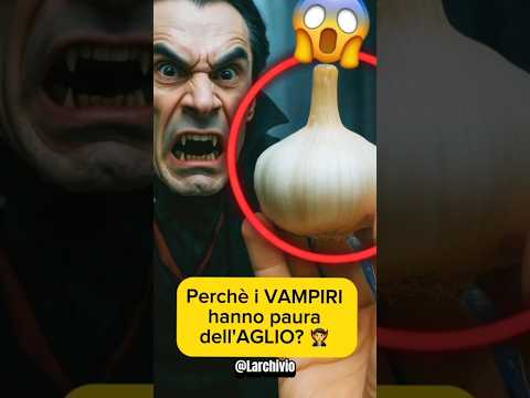MA PERCHÉ I VAMPIRI HANNO PAURA DELL'AGLIO? 😱 #curiosità #informative