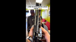 Little kid destroyed School Laptop 💻 😱 Watch till the end !!