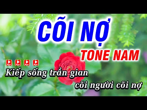 Karaoke Cõi Nợ – Tone Nam ( Dm ) LPL – Nhạc Sống Phi Long