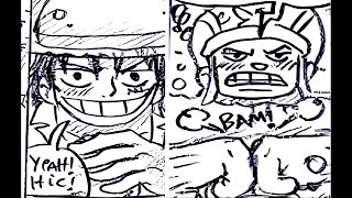 La familia de Luffy y Nami - Capítulo 121 - Luffy y Chopper se enfretan a todo el bar