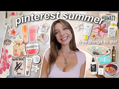 YOUR GUIDE TO AN AESTHETIC SUMMER 🥥 free things to do, that girl essentials, pinterest inspo 2025