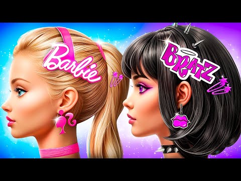 How to Become Barbie and Bratz? Extreme Makeover from Nerd Doll to Popular!