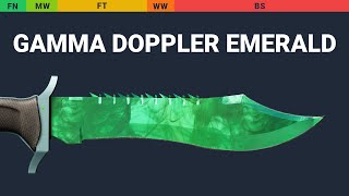 Bowie Knife Gamma Doppler Emerald Wear Preview video