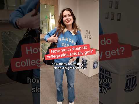 Was anyone else actually surprised about how much sleep college students get? #professor #college