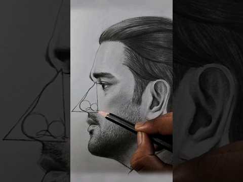 Nose drawing techniques 👃❤️✍️ #art #artist #cartoon #drawing #satisfying #paint #shorts #msd