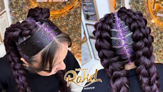 TRENZA 3D con KANEKALON/ Peinado Casual Juvenil/ Peinados Rakel
