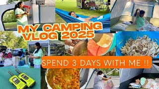 🏕️MY 3 Days CAMPING in WILDERNESS/WHAT WE COOKED,tent TOUR,INDIAN MOM DAILY ROUTINE IN USA,H4WifeUSA