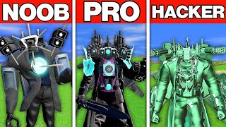 NOOB VS PRO VS HACKER TITAN CAMERAMAN'IN ZÜMRÜTE DÖNÜŞÜMÜ - Garry's Mod