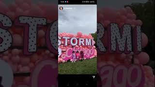 Kylie Jenner celebrating stormi Webster