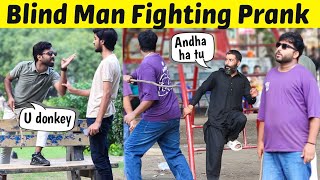 Blind Man Fighting With Strangers Prank 🤣|| by Iqbal Malik & Sharik Shah on @sharikshah