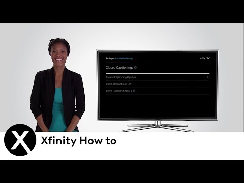 how to get closed captioning on xfinity