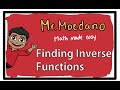 Finding Inverse Functions Concepts