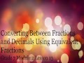 Understanding Decimals and Fractions