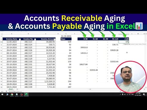 Make Accounts Receivable Aging & Accounts Payable Aging Report in Excel 📊