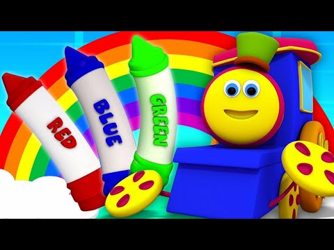 Colors Song - 1 Hour Bob The Train Nursery Rhymes Compilation