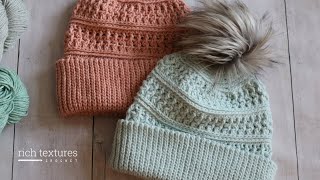 Deep River Beanie Crochet Pattern