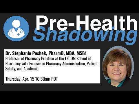 86 - Professor of Pharmacy - Dr. Stephanie Peshek,...