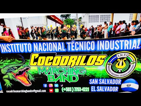 Cocodrilos 🐊 marching Band en fiestas patronales de San pedro nonualco