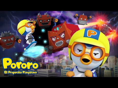 ¡Pororo Rangers! ¡Derrotemos a Wooly, el villano del espacio! | Pororo El Pequeño Pingüino