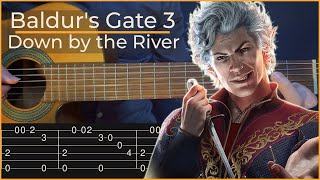 Down by the River - Baldur's Gate 3 (Simple Guitar Tab)