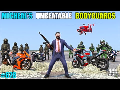 GTA 5 : POWERFUL BODYGUARD SAVED MICHAEL FROM FIGHT | GTA 5 GAMEPLAY #678