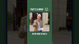 That's a Wrap ☘️ Notre Dame Demolishes Rice 52-0