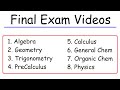 Study Strategies for Final Exams