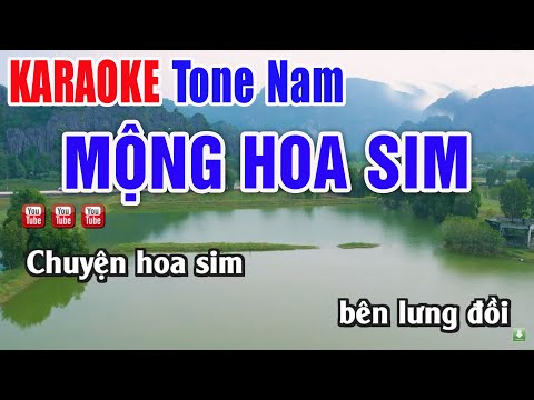 Mộng Hoa Sim Karaoke Tone Nam Beat Chuẩn – Nhạc Sống Thanh Ngân